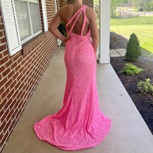 Sherri hill bubble gum pink Prom Dress
